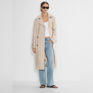 NWT - Aritzia Wilfred Labyrinth Trench Coat - CruiseLinen™ Natural Ecru Size XS